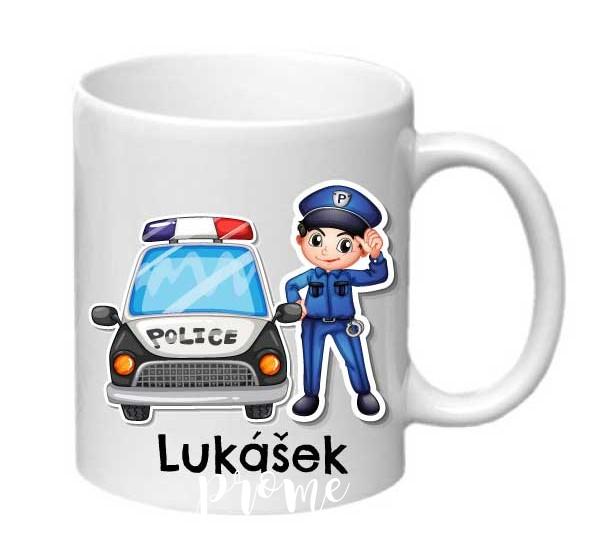 Dětský plastový hrnek - Policie se jménem