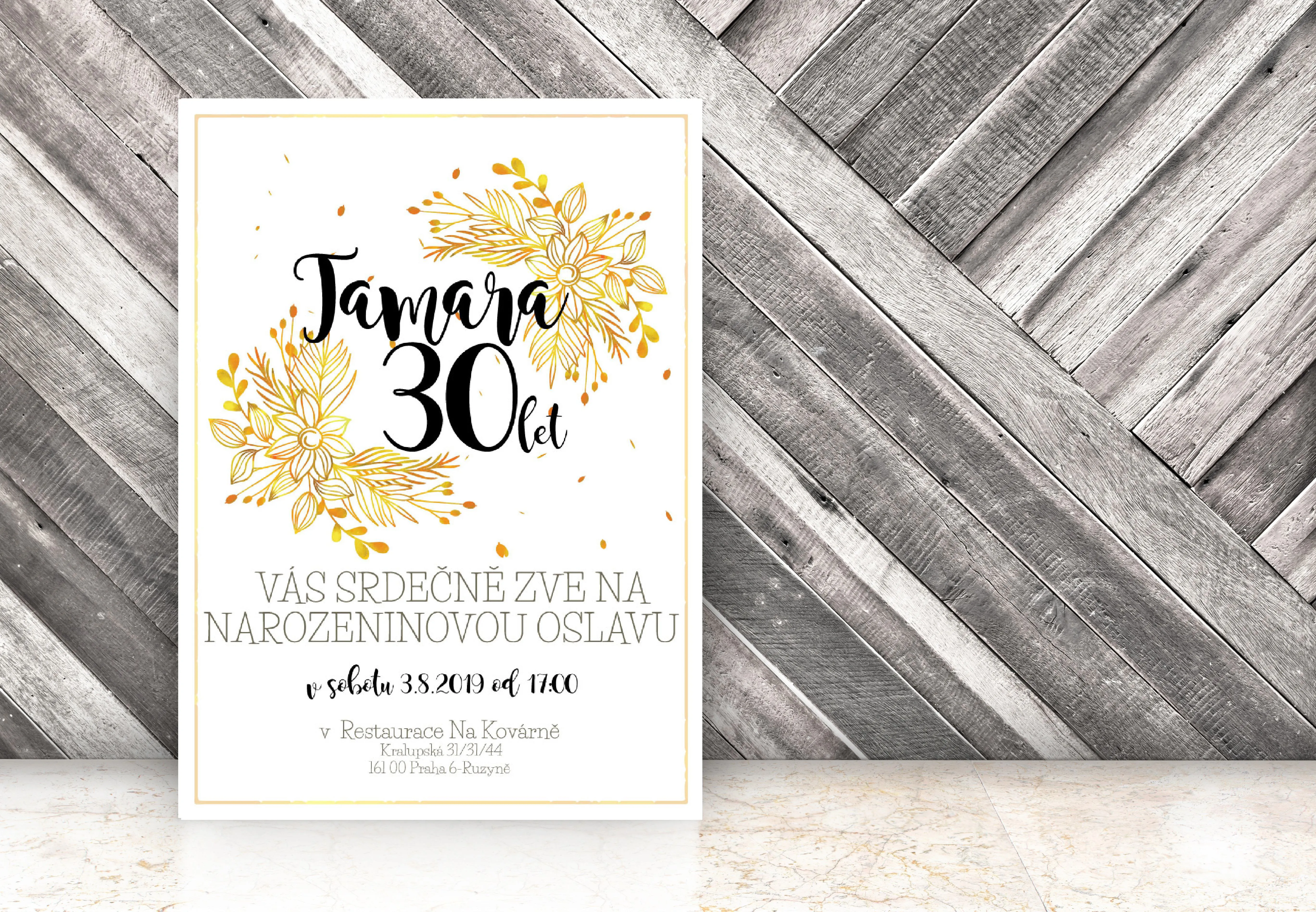 NAROZENINOVÁ POZVÁNKA - 30