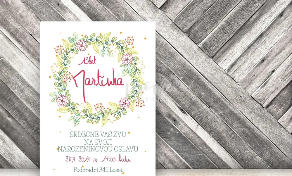 NAROZENINOVÁ POZVÁNKA - 