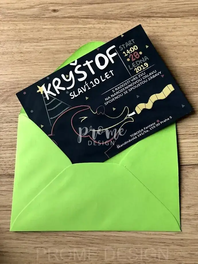 NAROZENINOVÁ POZVÁNKA - Opičák