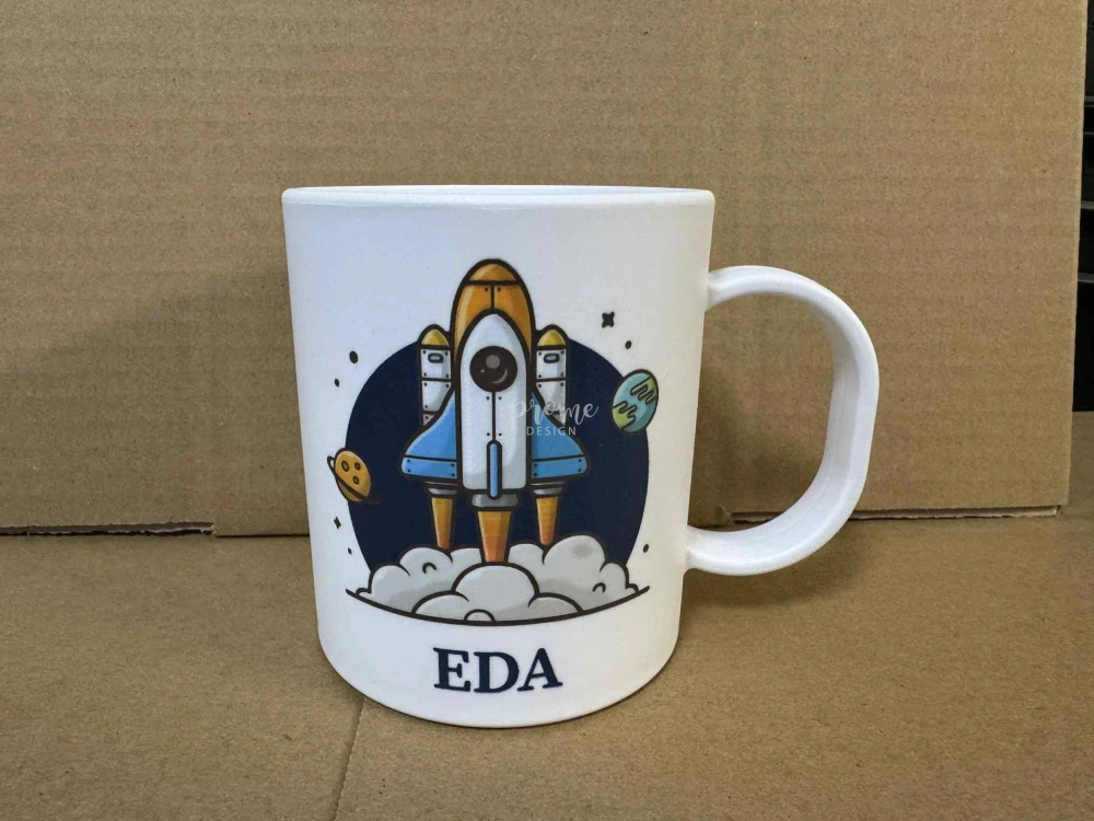 Dětský plastový hrnek - Space se jménem