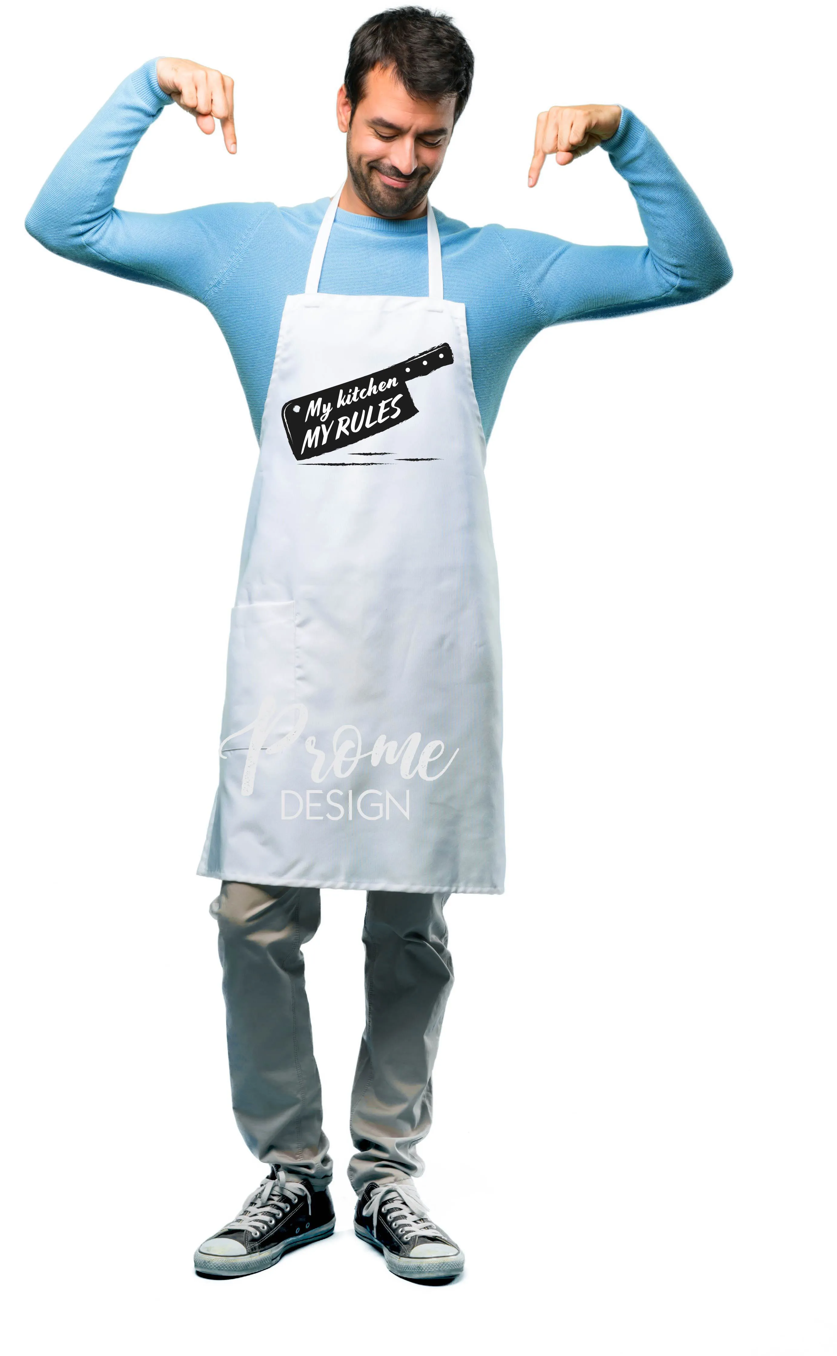 KUCHYŇSKÁ ZÁSTĚRA BÍLÁ - My kitchen my rules