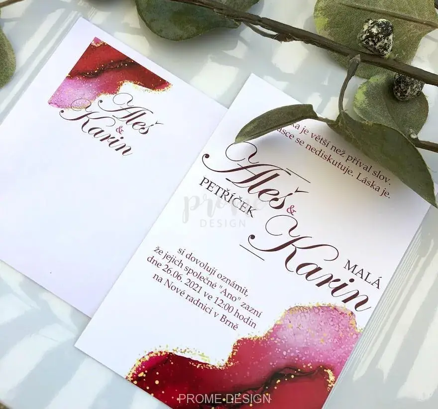 SVATEBNÍ OZNÁMENÍ - Red