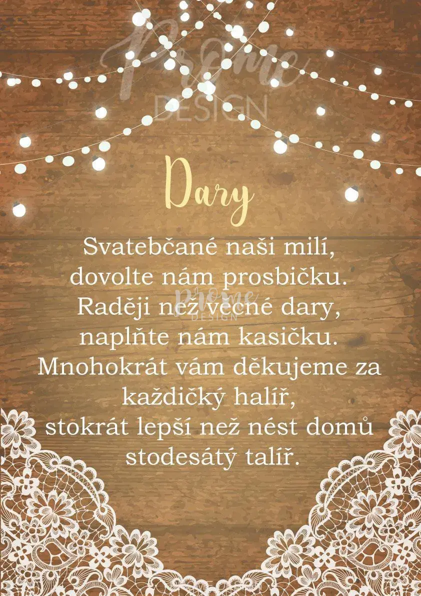 INFO KARTIČKY S VAŠÍM TEXTEM - Krajka II.