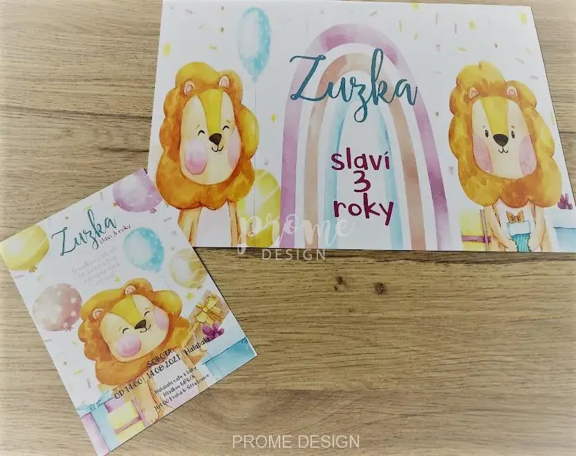 Narozeninový plakát - Lvíček