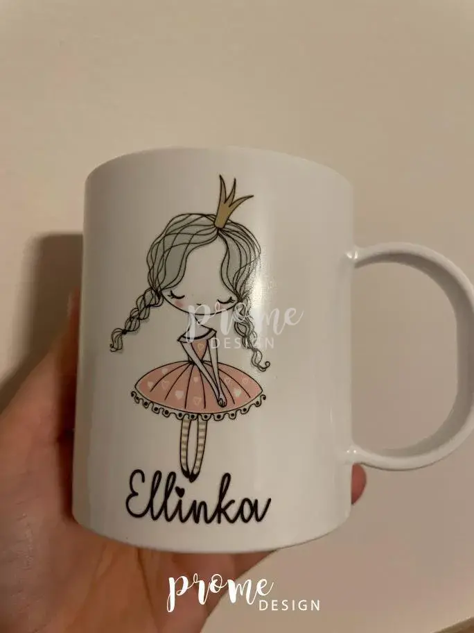 Dětský plastový hrnek - Princezna se jménem