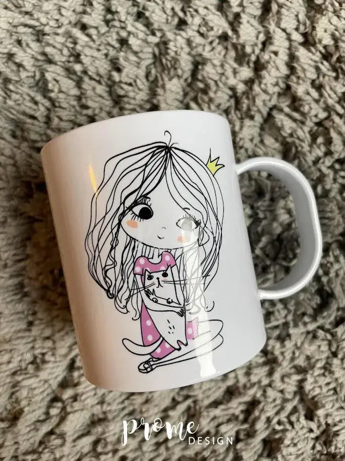 Dětský plastový hrnek - Princezna se jménem