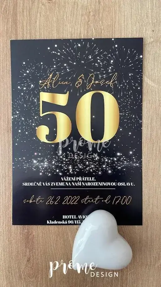 NAROZENINOVÁ POZVÁNKA - Ohňostroj