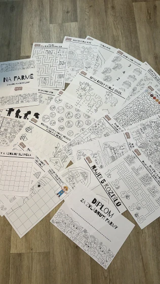 Pracovní listy pro děti – Na farmě 