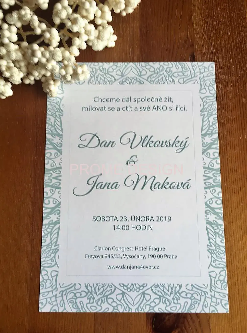 SVATEBNÍ OZNÁMENÍ - Vintage Mint