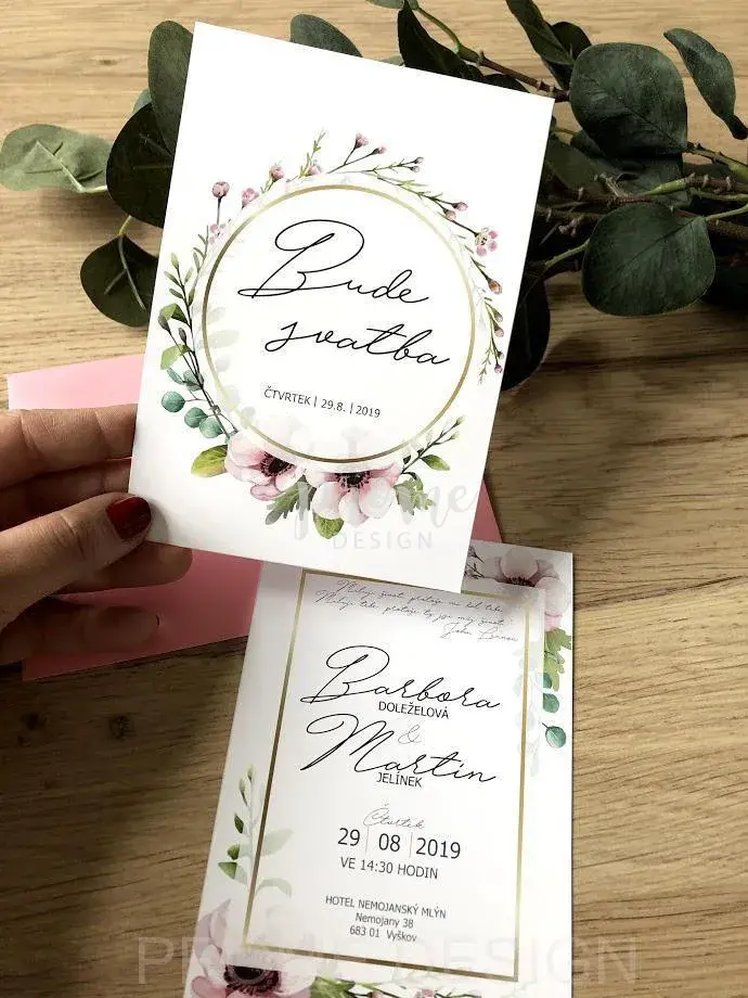 SVATEBNÍ OZNÁMENÍ - 104 - FLOWERS SET