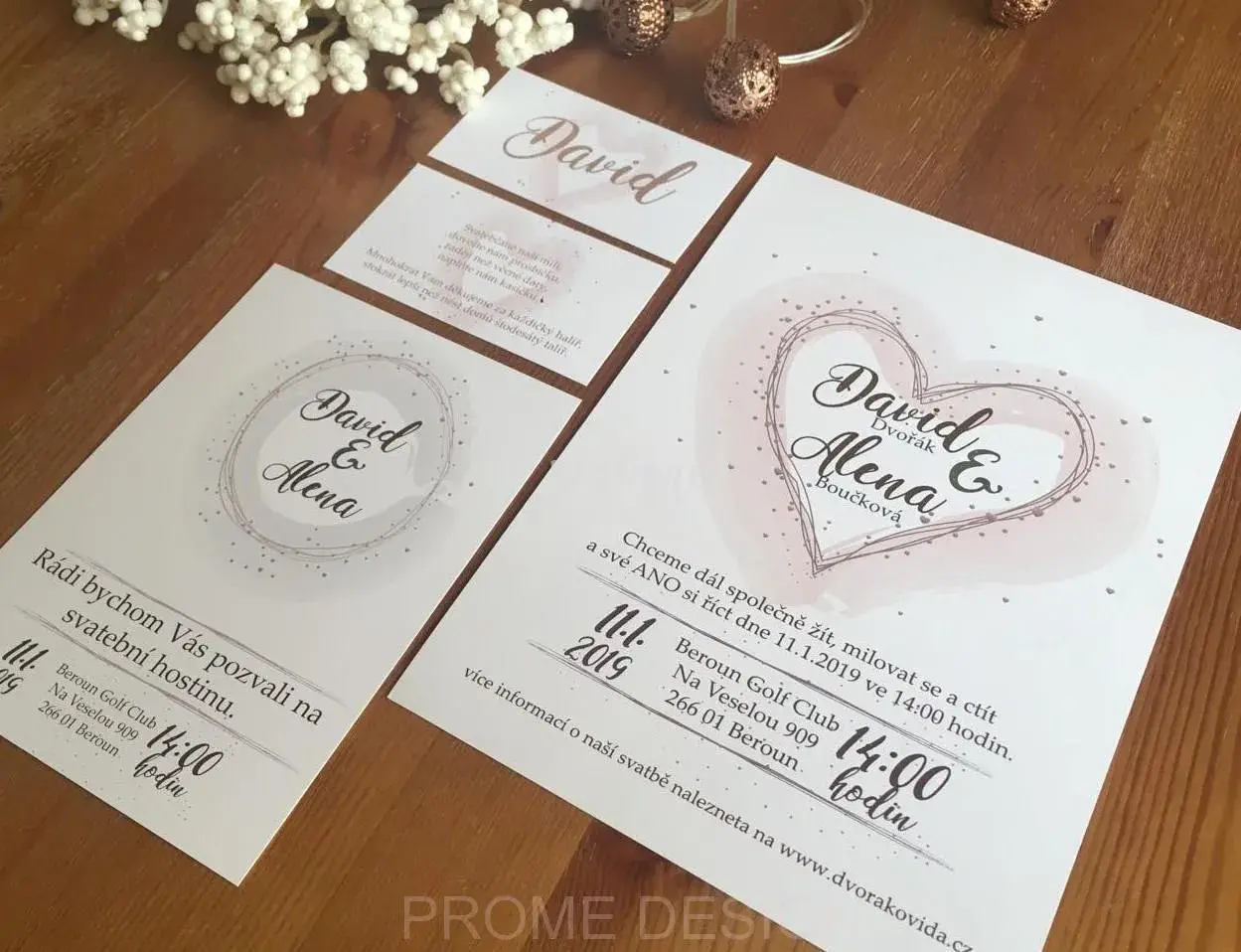 SVATEBNÍ OZNÁMENÍ - Powder heart