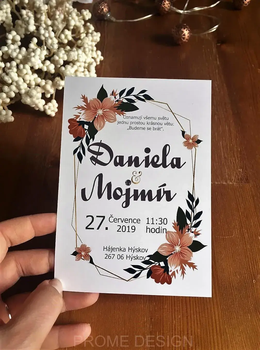 SVATEBNÍ OZNÁMENÍ - Hájenka