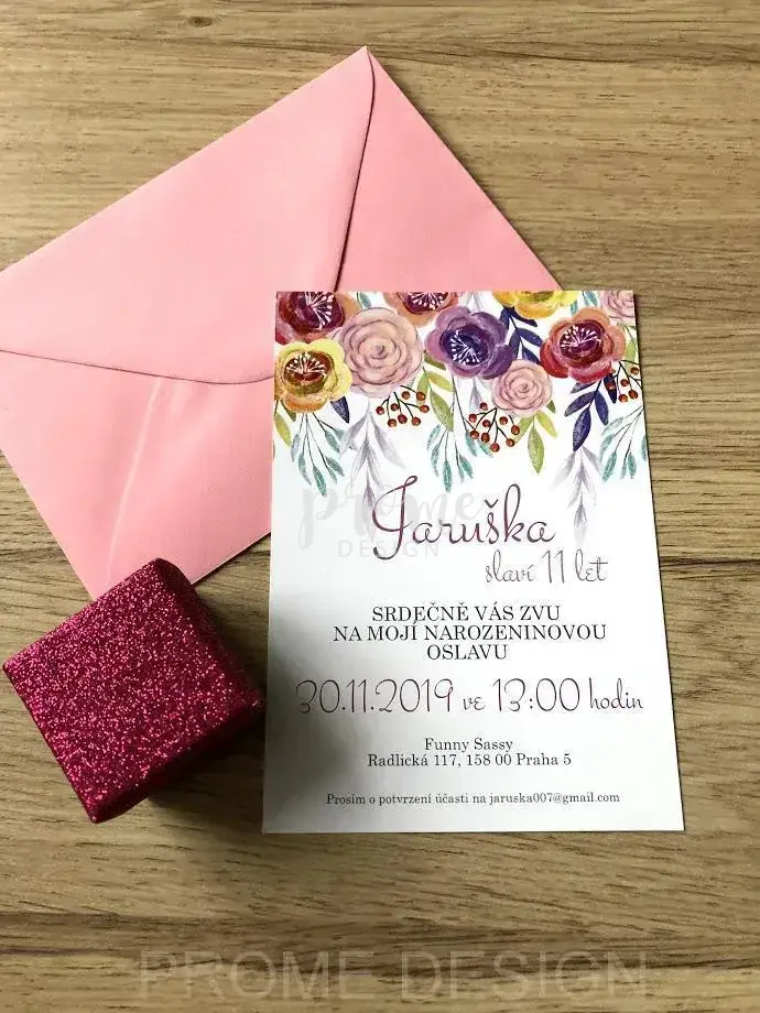NAROZENINOVÁ POZVÁNKA - 007F