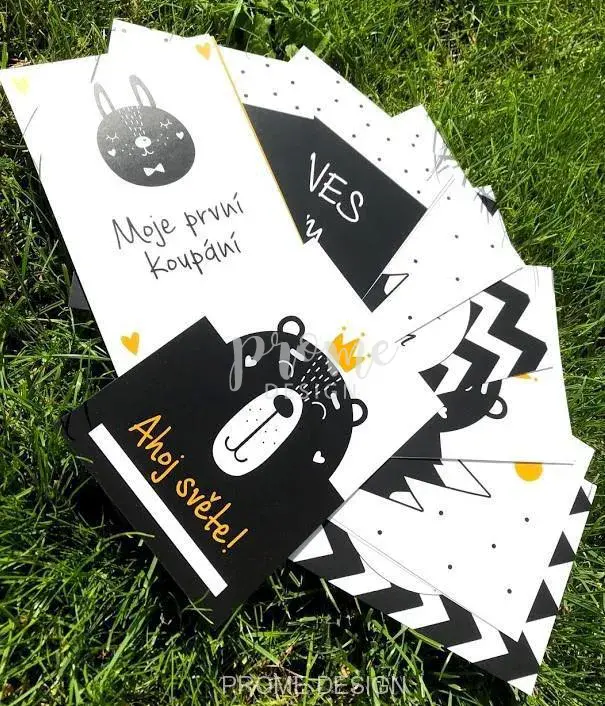 Milníkové kartičky - B&WY 