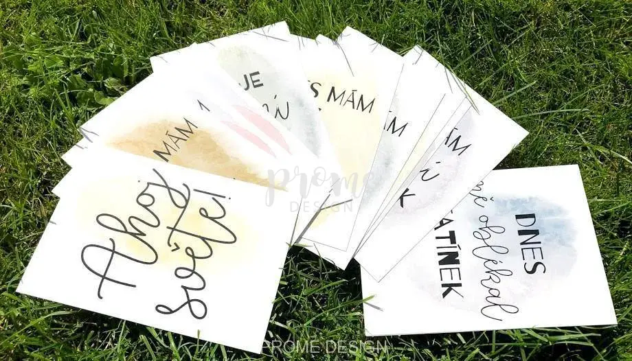 Milníkové kartičky - Barvy země