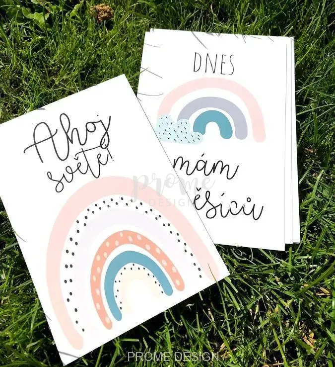 Milníkové kartičky - Duha