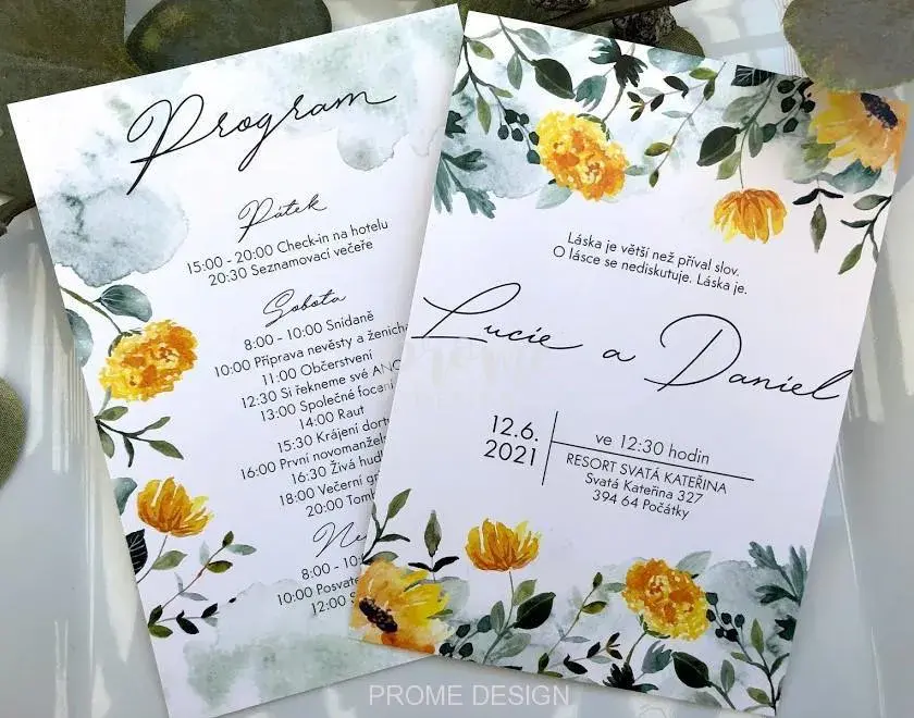 SVATEBNÍ OZNÁMENÍ - Slunečnice