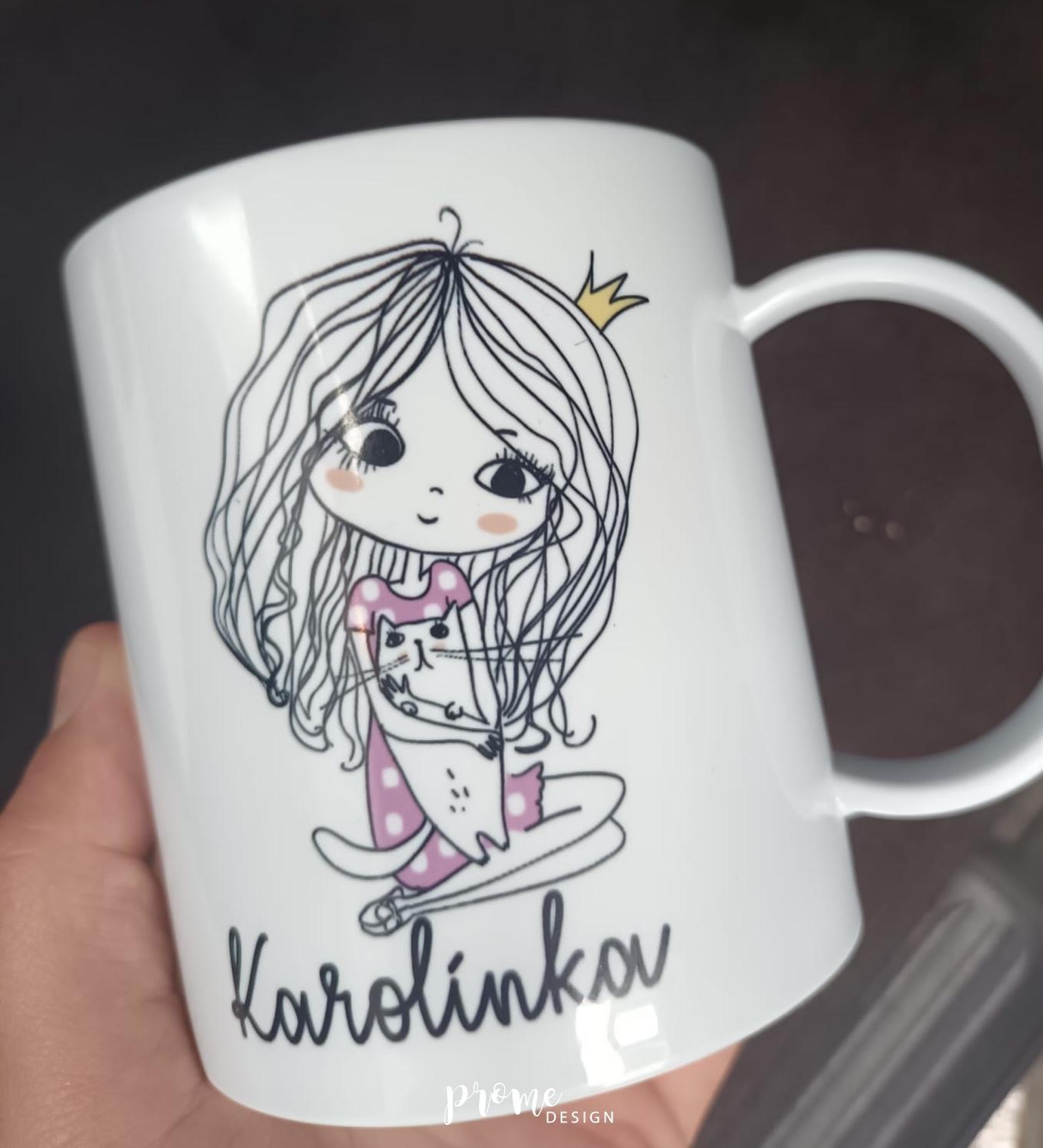 Dětský plastový hrnek - Princezna se jménem