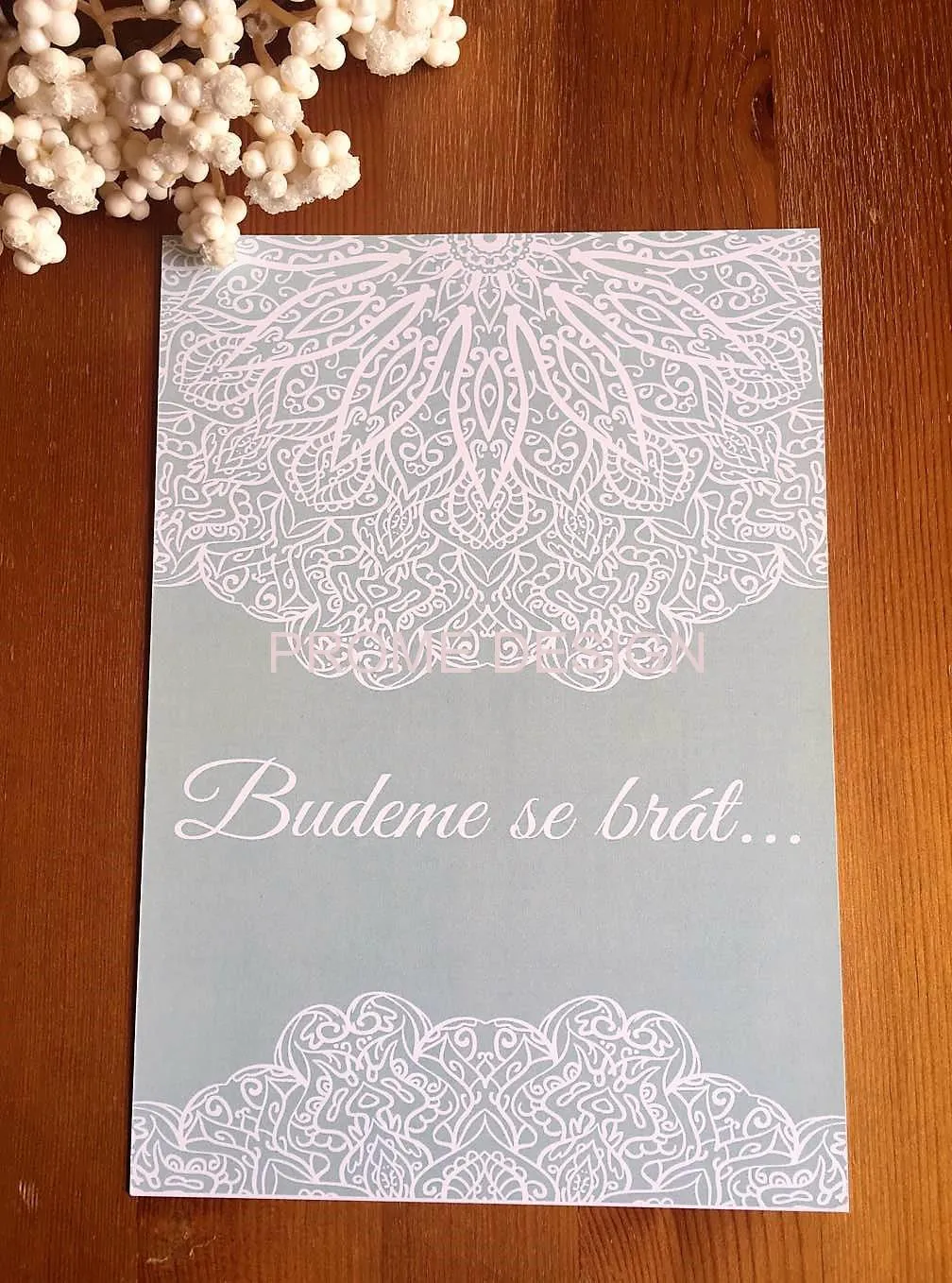 SVATEBNÍ OZNÁMENÍ - Vintage Mint