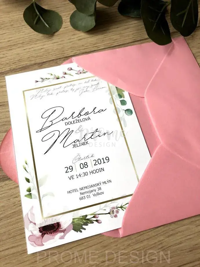 SVATEBNÍ OZNÁMENÍ - 104 - FLOWERS SET