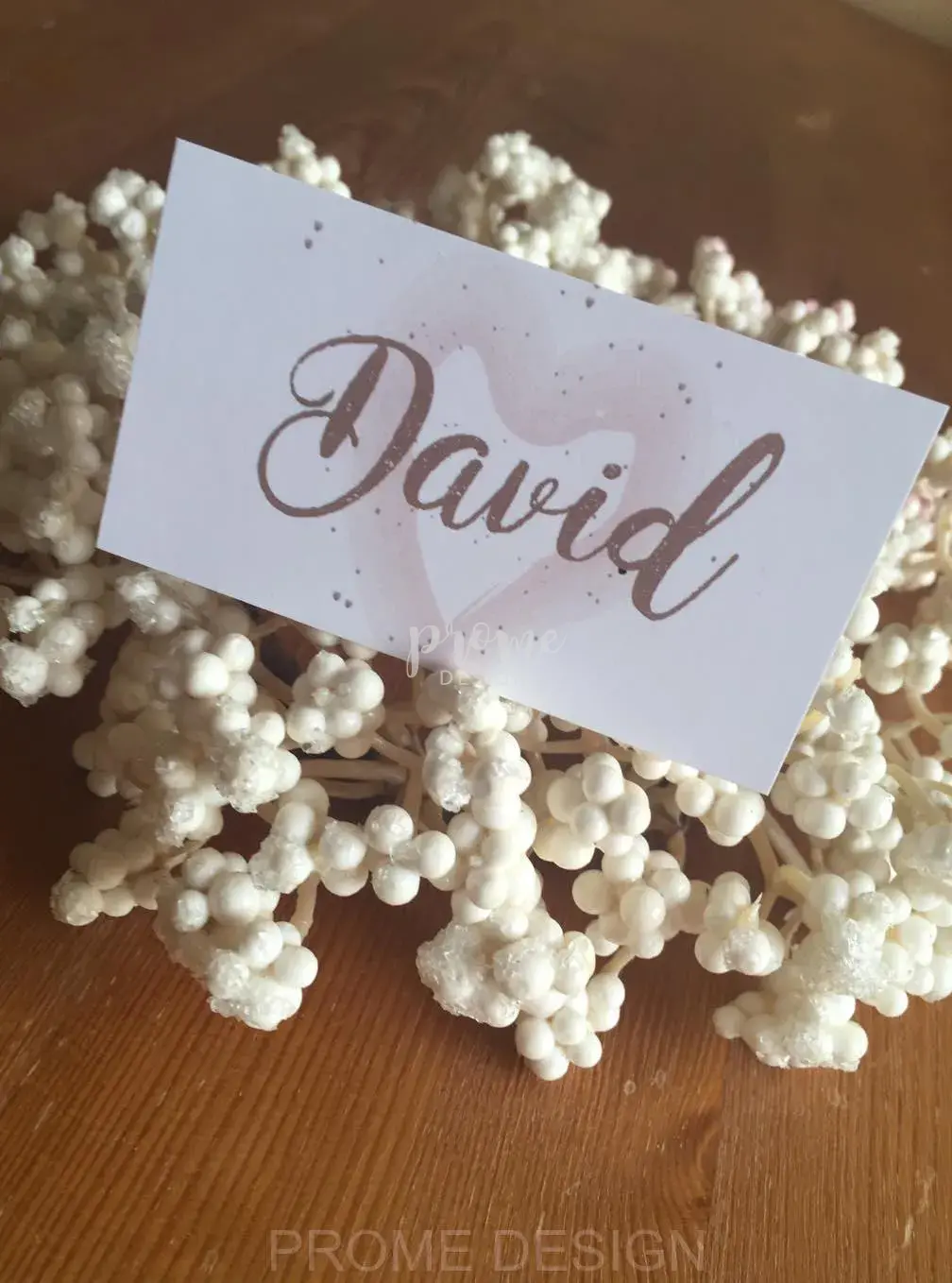 JMENOVKY NA STŮL - Powder heart