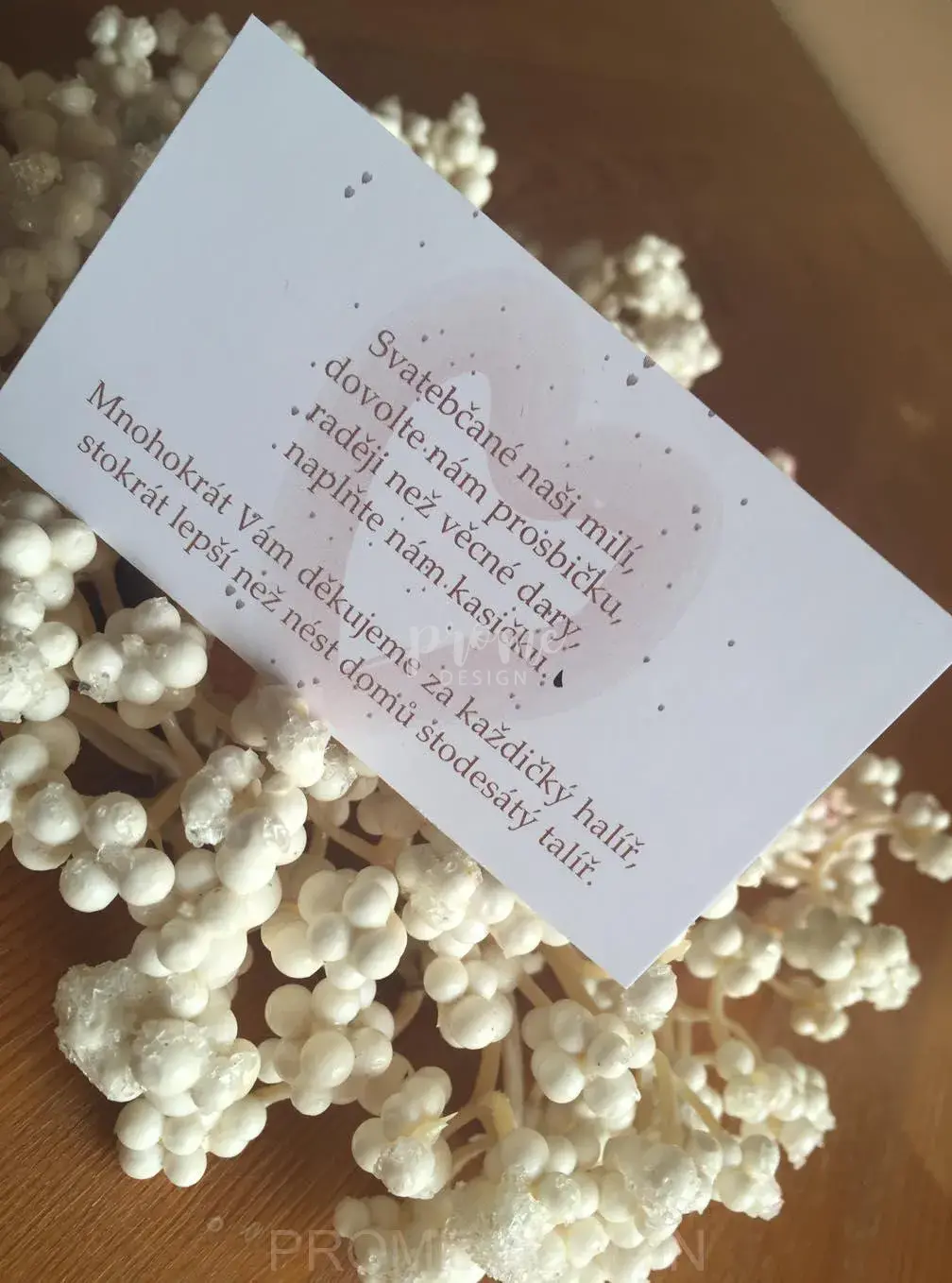 INFO SVATEBNÍ DARY - Powder heart