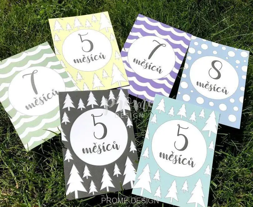 Milníkové kartičky - Simple