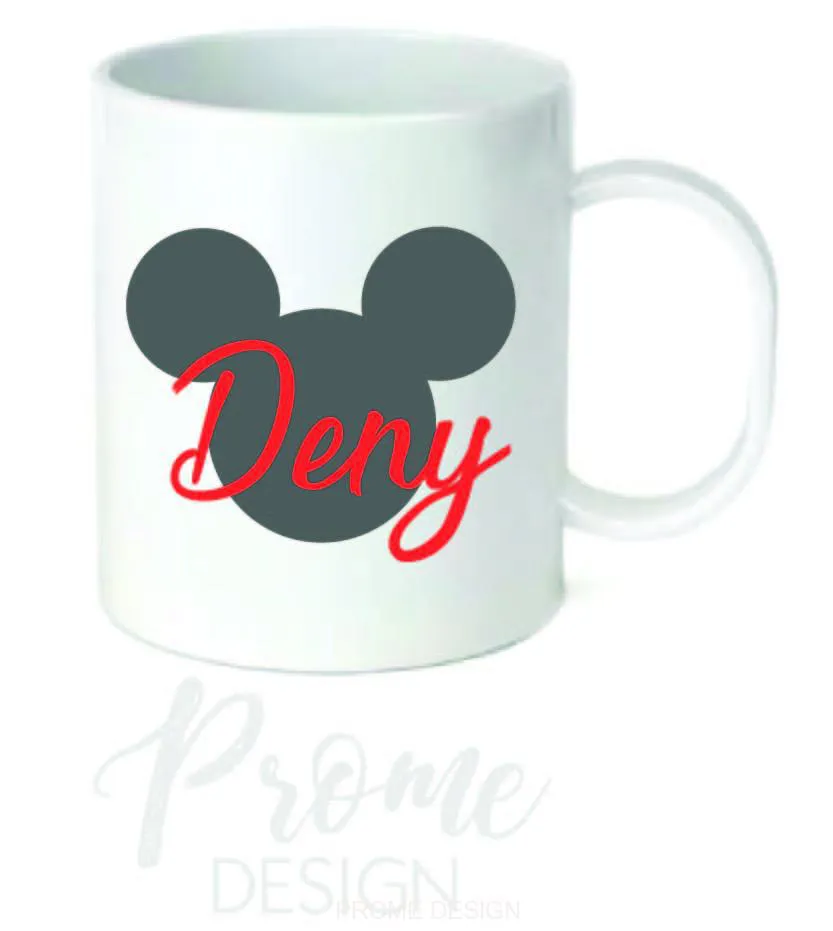 Dětský platový hrnek - MM se jménem