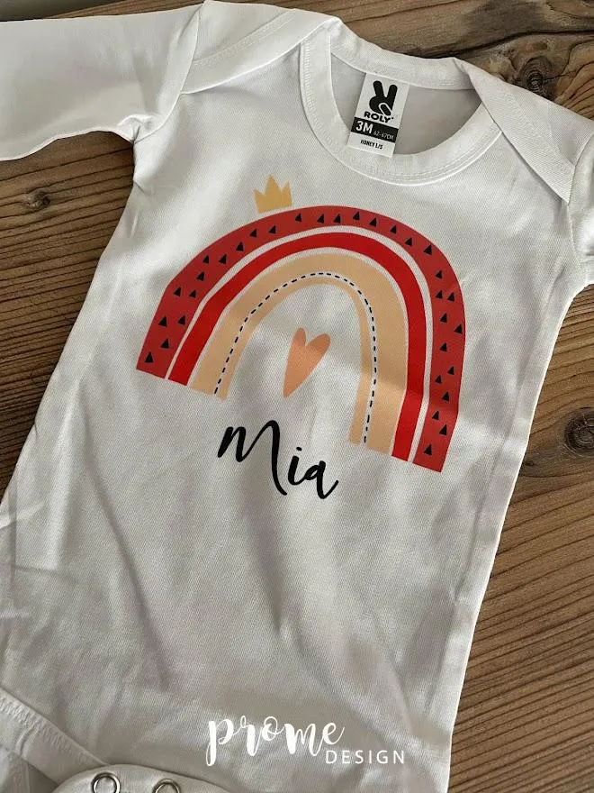 DĚTSKÉ BODÝČKO - 496 DUHA SE JMÉNEM