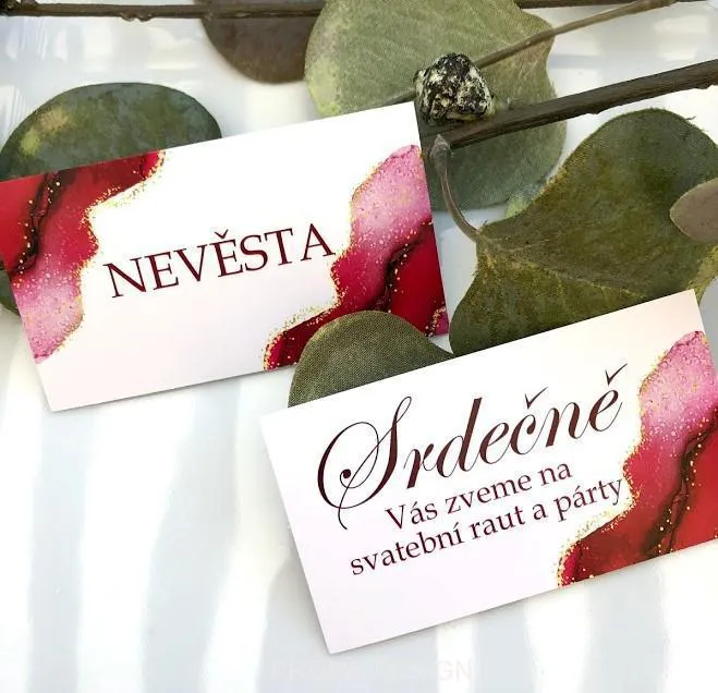 SVATEBNÍ OZNÁMENÍ - Red