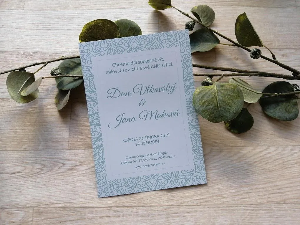 SVATEBNÍ OZNÁMENÍ - Vintage Mint