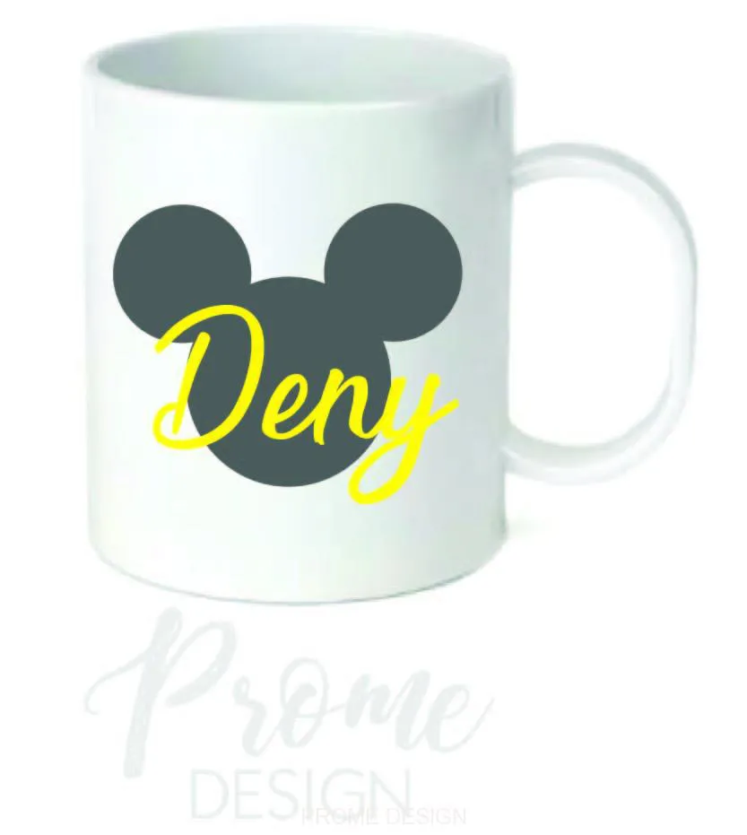 Dětský platový hrnek - MM se jménem