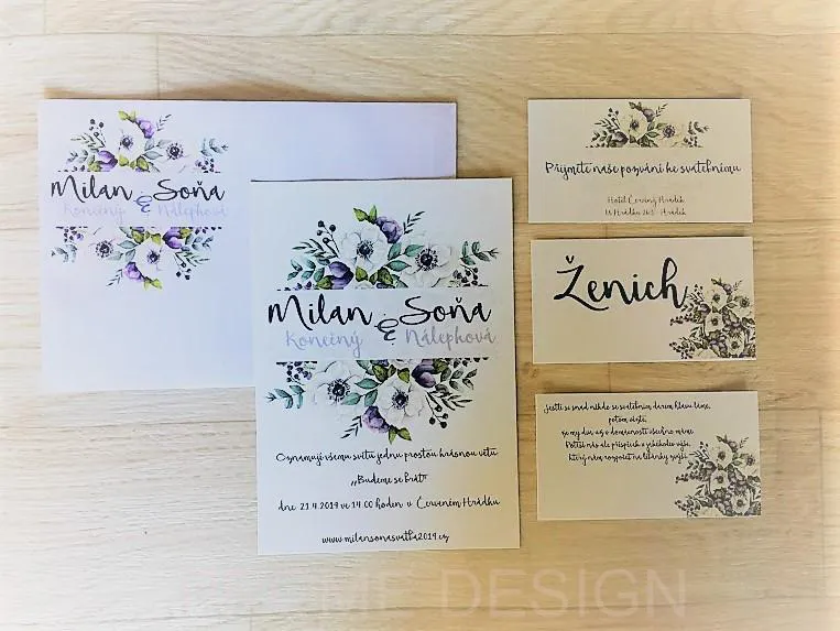 SVATEBNÍ OZNÁMENÍ - Flowers f