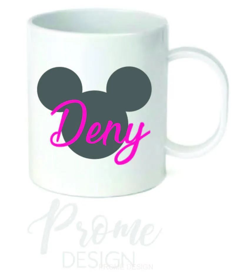 Dětský platový hrnek - MM se jménem