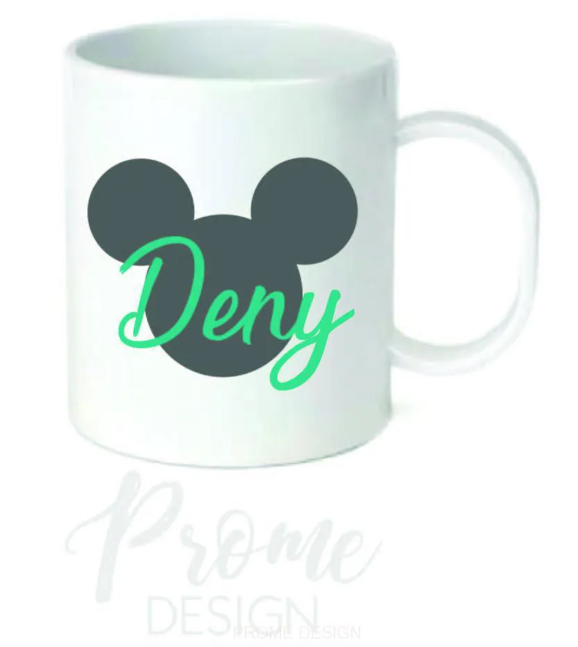 Dětský platový hrnek - MM se jménem