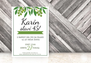 NAROZENINOVÁ POZVÁNKA - Lístky