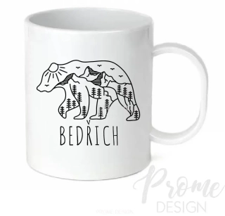 Dětský plastový hrnek - BEAR - Se jménem