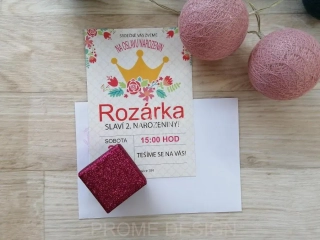 NAROZENINOVÁ POZVÁNKA - Princess