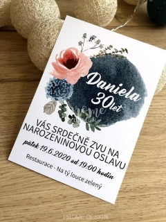 NAROZENINOVÁ POZVÁNKA - Daniela 30