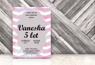 NAROZENINOVÁ POZVÁNKA - Vlnky