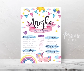 Narozeninový plakát - UNI