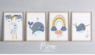 PLAKÁTY 4 KS - Whale