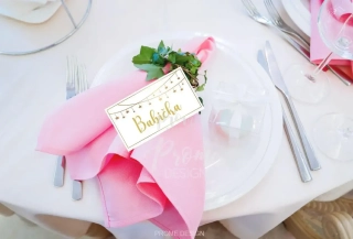 JMENOVKY NA STŮL - Siluety gold - 1105647