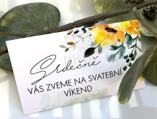 POZVÁNKY KE STOLU - Slunečnice