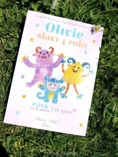 NAROZENINOVÁ POZVÁNKA - Monster