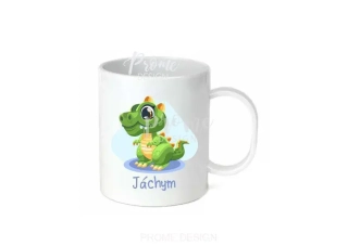 Dětský plastový hrnek - Dino se jménem 