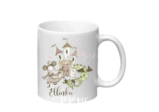 Dětský plastový hrnek - Princezna a drak se jménem