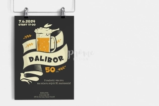 NAROZENINOVÁ POZVÁNKA - Pivo