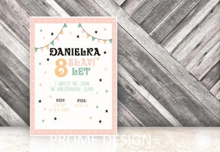 NAROZENINOVÁ POZVÁNKA - Hvězdičky